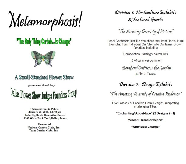 Flower Show Flyer 01 2014