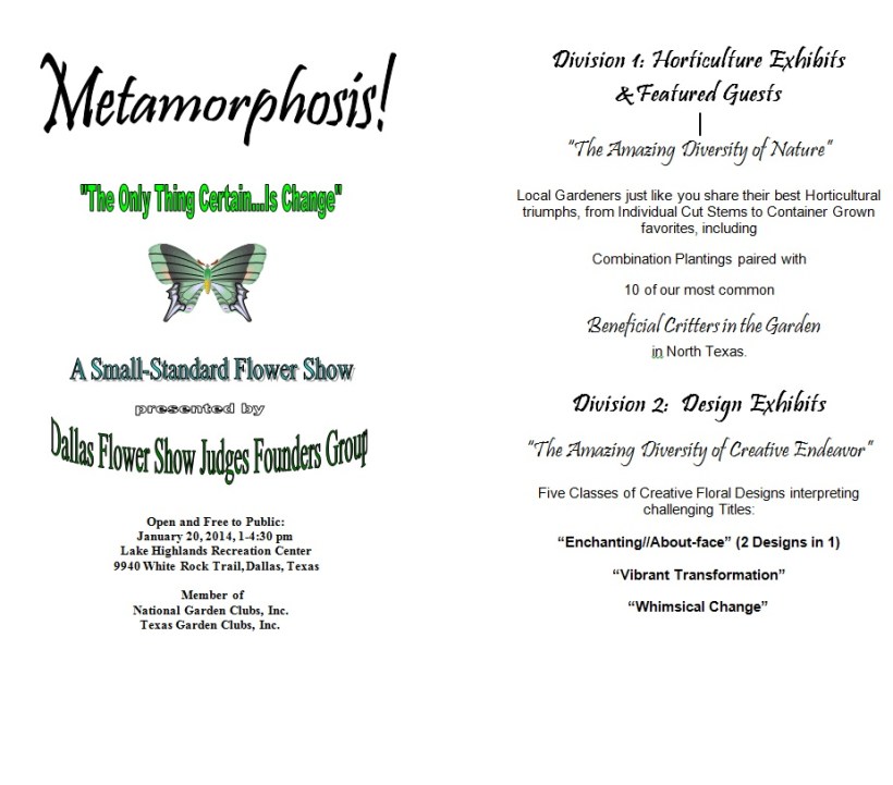 Flower Show Flyer 01 2014